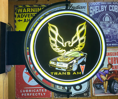 Pontiac Trans Am 24” Rotating LED Lighted Sign Design #S5048