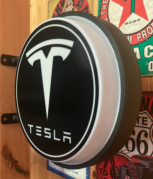 Tesla 20” LED Fixed Flange Sign Design #F7089