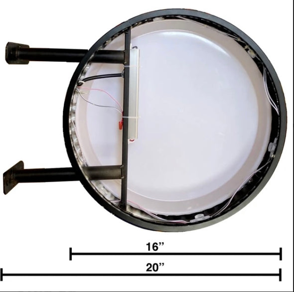 Pennzoil Two Sided LED Fixed Flange sign  Design #F7106