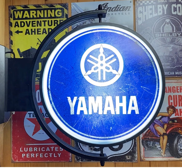 Yamaha 24" Rotating LED Lighted Sign Design #S5078