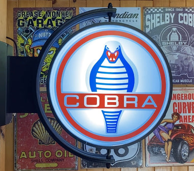 Ford Cobra 24" Rotating LED Lighted Sign Design #S5082