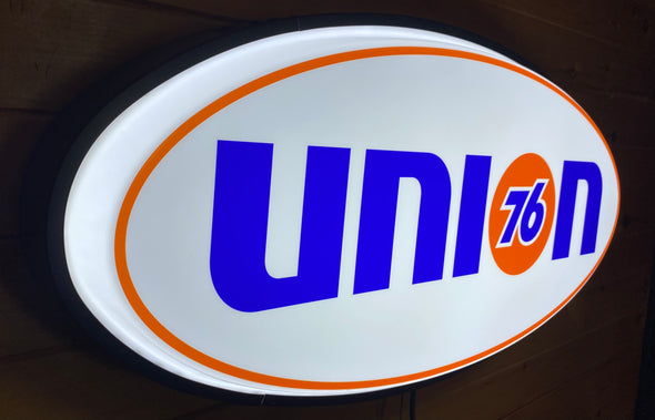 Union 76 32" Backlit LED Oval Sign Design #V7152