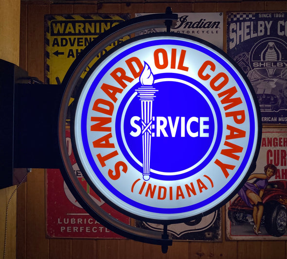 Standard Oil 24" Rotating LED Lighted Sign Design #S7147