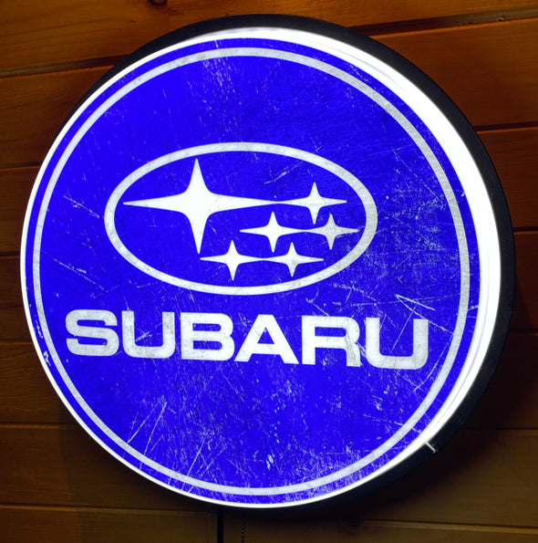 Subaru 30" Backlit LED Button Sign Design #BB7076
