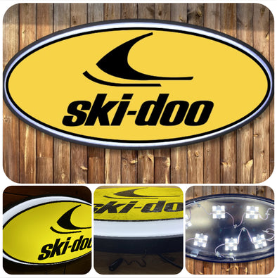 Ski-doo 32" Backlit LED Oval Sign Design #V5072