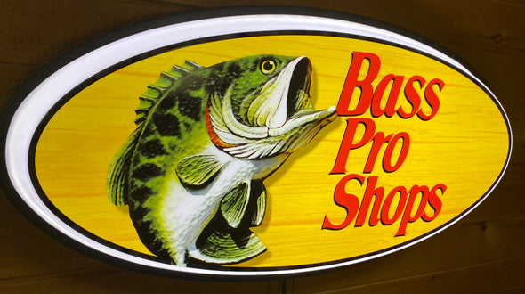 Bass Pro Shops 32” Backlit LED Oval Sign Design #V7199