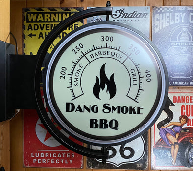 Dang Smoke BBQ Custom Designed 24" Pivoting Led Sign With Controls