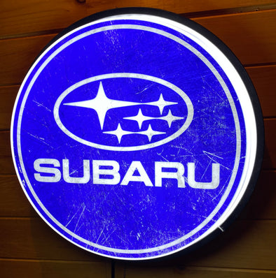 Subaru 18" Backlit LED Button Sign Design #W7076
