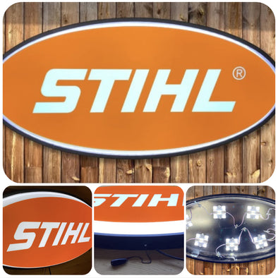 Stihl 32” Backlit LED Oval Sign Design #V7154
