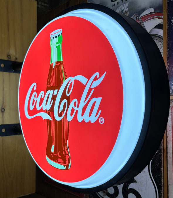 Coca-Cola 20" Two Sided LED Fixed Flange Sign Design #F5159