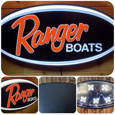 Ranger Boats 32" Backlit LED Oval Sign Design #V7170