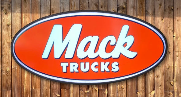 Mack Trucks 32" Backlit LED Oval Sign Design #V7148
