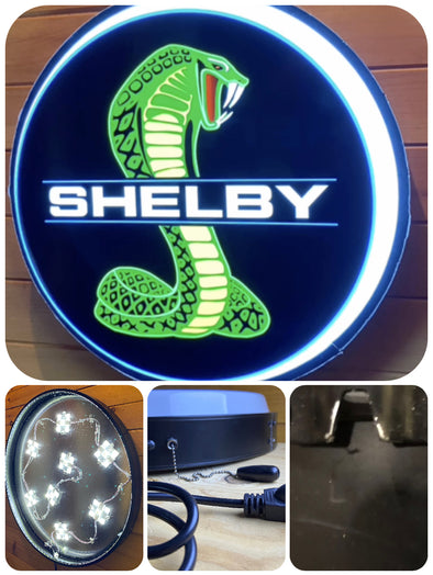 Shelby 30" Backlit LED Button Sign Design #BB7163
