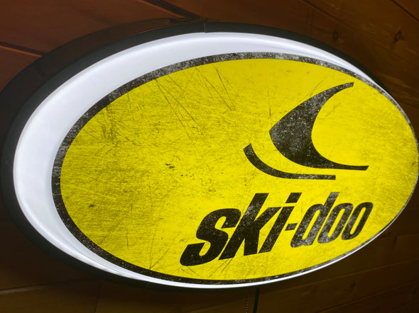 Vintage Ski-doo 32" Backlit LED Oval Sign Design #V5005