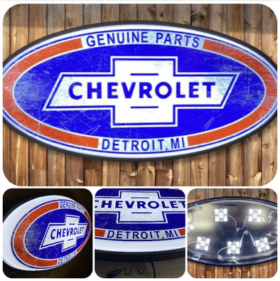 Chevrolet 32" Backlit LED Oval Sign Design #V7117