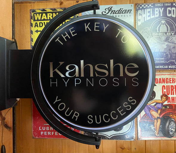 Kahshe Hypnosis Custom Designed 24” Rotating LED Lighted Sign