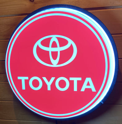 Toyota 18" Backlit LED Button Sign Design #W5042