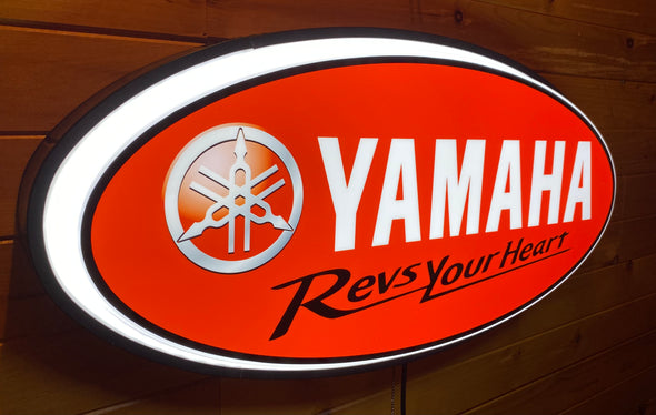 Yamaha 32" Backlit LED Oval Sign Design #V7158