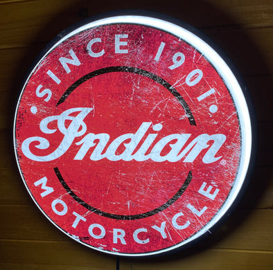 Indian Motorcycle 30” Backlit LED Button Design #BB5006