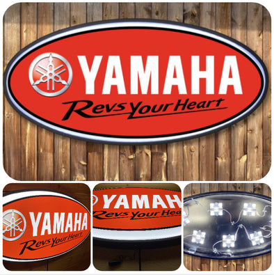 Yamaha 32" Backlit LED Oval Sign Design #V7158