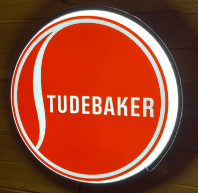 Studebaker 18" Backlit LED Button Sign Design #W7174