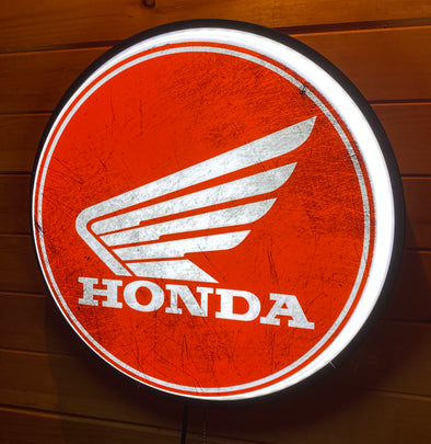 Honda Motrocycle 18" Backlit LED Button Sign Design #W5014