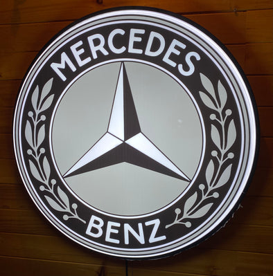 Mercedes Benz 30" Backlit LED Button Sign Design #BB5148
