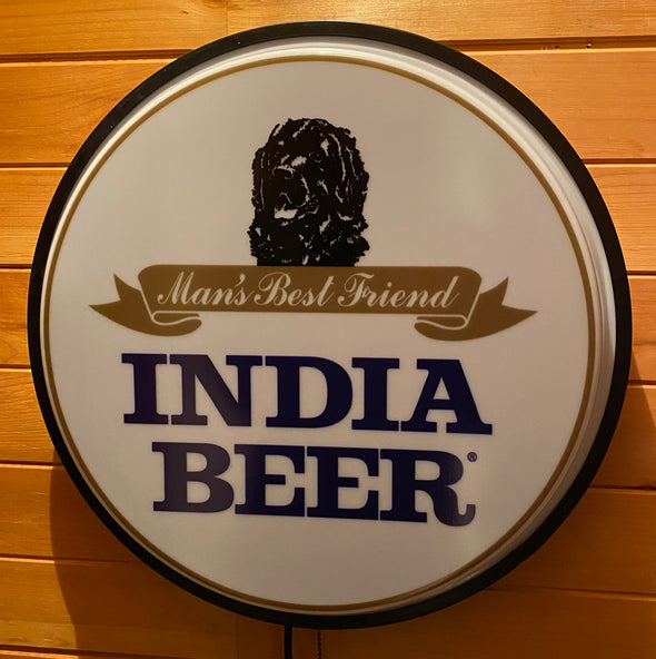 India Beer 18" Backlit LED Button Sign Design #W7164