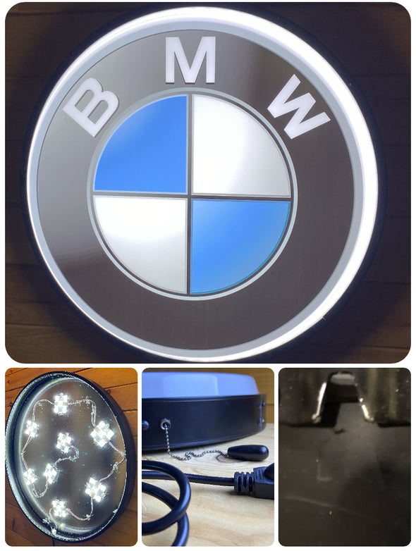 BMW 30" Backlit LED Button Sign Design #BB5017