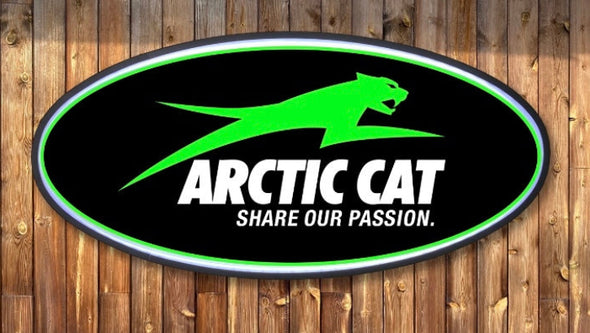 Arctic Cat 32" Backlit LED Oval Sign Design #V7159