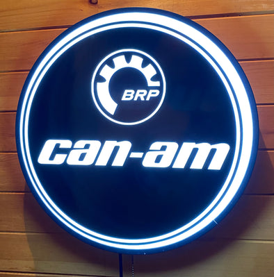 Can-Am 18" Backlit LED Button Sign Design #W5023