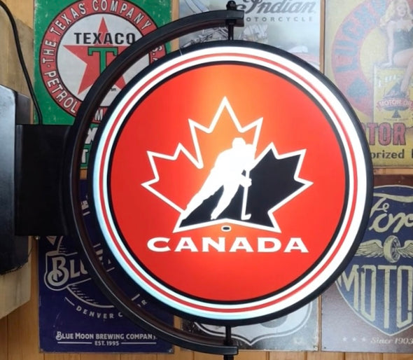 Hockey Canada 24" Rotating LED Lighted Sign Design #S5128