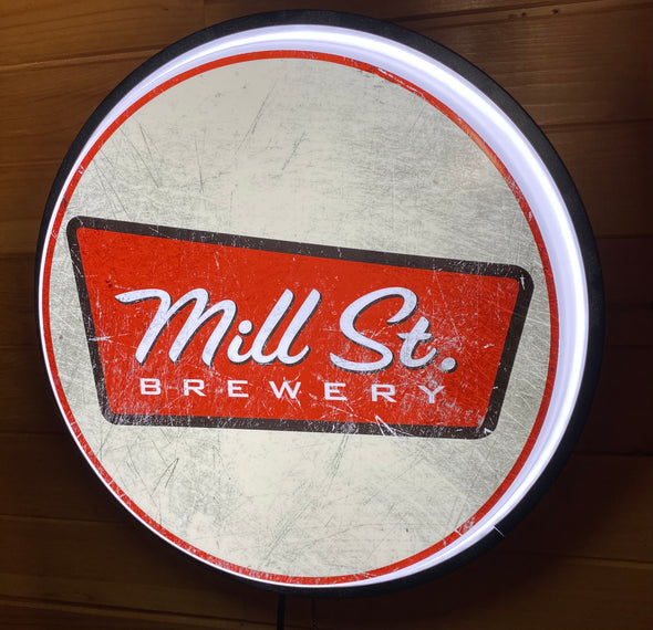 Mill Street Brewery 18" Backlit LED Button Sign Design #W5149