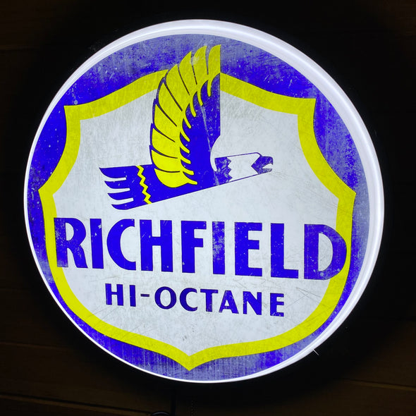 Richfield Hi-Octane 30" Backlit LED Button Sign Design #BB7181