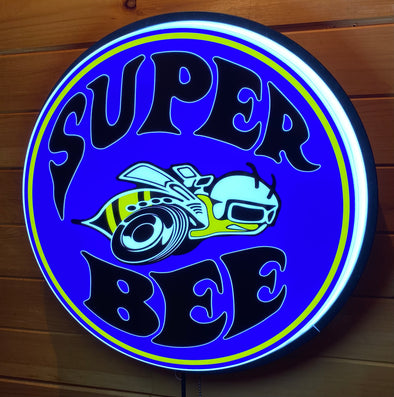 Super Bee 18” Backlit LED Button Sign Design #W7182