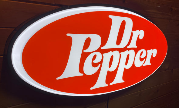 Dr Pepper Custom Designed 32” Backlit LED Oval Sign