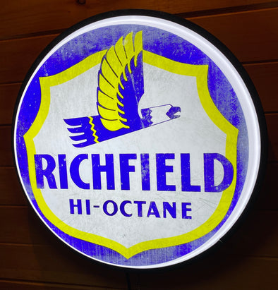 Richfield 18" Backlit LED Button Sign Design #W7181