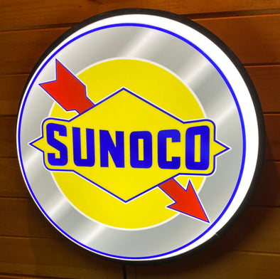 Sunoco 18" Backlit LED Button Sign Design #W7094