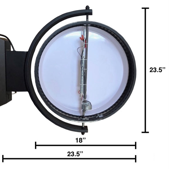 Russell’s Custom Designed Pivoting Light