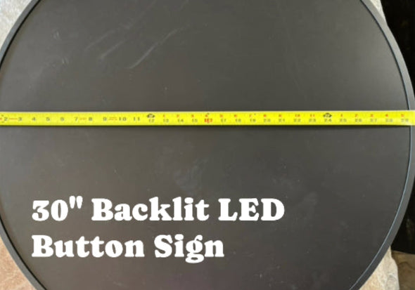 BMW 30" Backlit LED Button Sign Design #BB5017