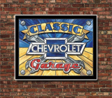 Chevrolet Garage Slim Profile Backlit LED Lighted Sign Design #SP1004