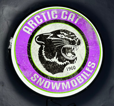 Arctic Cat 18" Backlit LED Button Sign Design #W5066