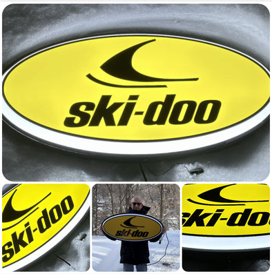 Ski-doo 32" Backlit LED Oval Sign Design #V5072