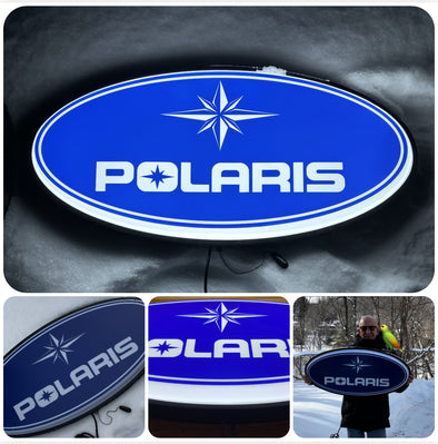 Polaris 32" Backlit LED Oval Sign Design # V7157