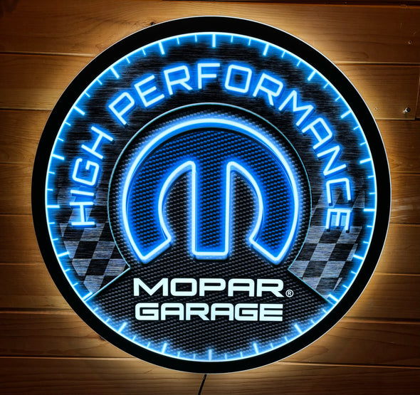 Mopar Performance Slim Profile Acrylic Led Sign Design #SP1000