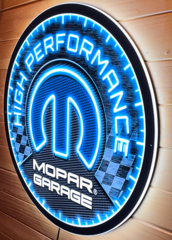 Mopar Performance Slim Profile Acrylic Led Sign Design #SP1000