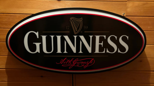 Guinness 32” Backlit LED Oval Sign Design #V5056