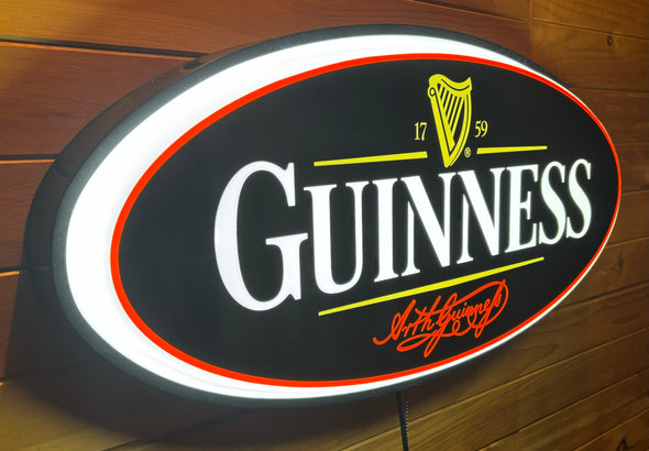 Guinness 32” Backlit LED Oval Sign Design #V5056