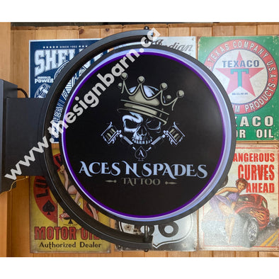 Aces & Spades Tattoo Pivoting With Switch