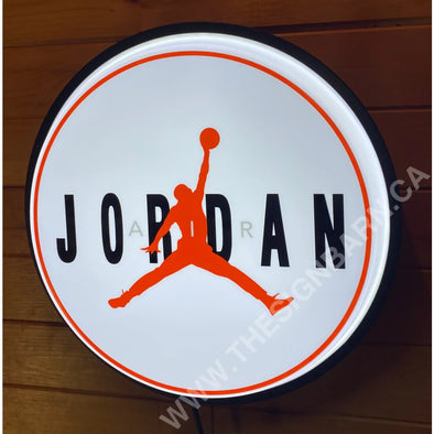 Air Jordan 18” Backlit Led Button Sign Design #W7169 Led Buttons